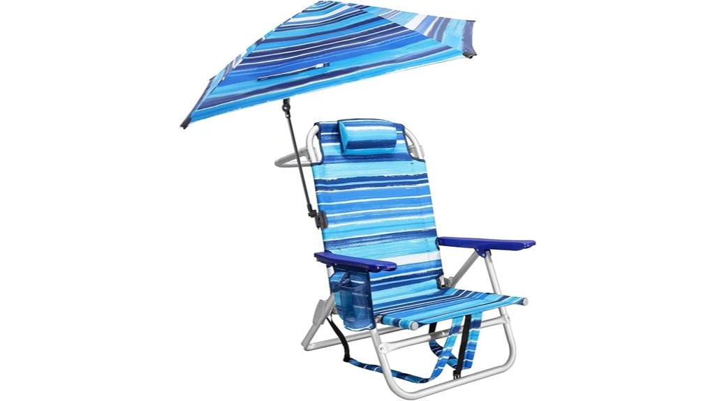 adjustable beach chair features