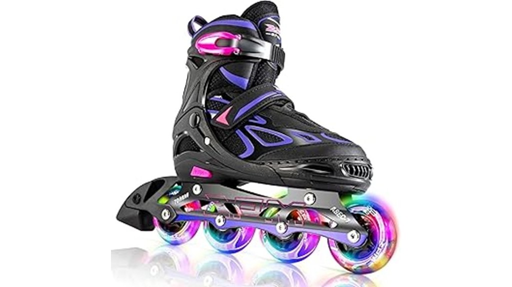 adjustable inline flashing skates