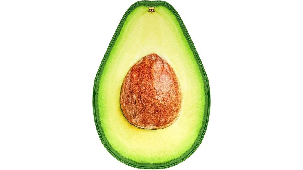 avocado themed humorous throw blanket