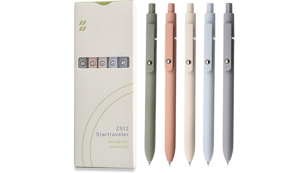 black ink gel pens