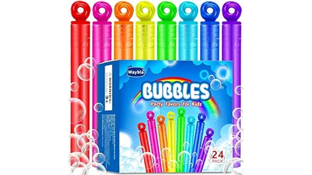 bubble party favors set