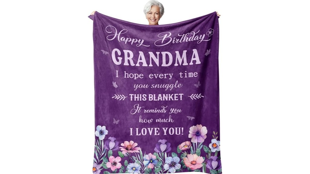 cozy birthday blanket gift