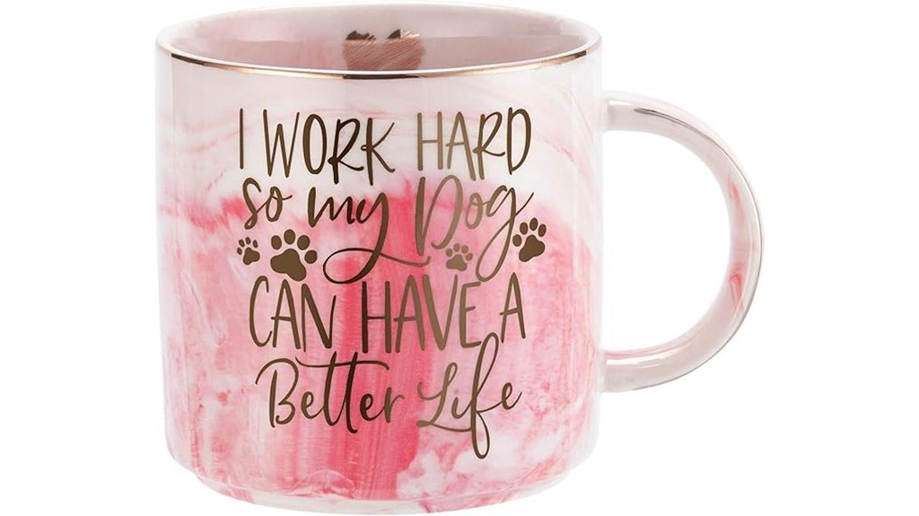 dog themed coffee mug