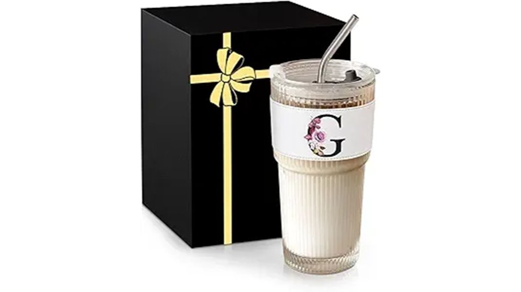 glass cup with lid
