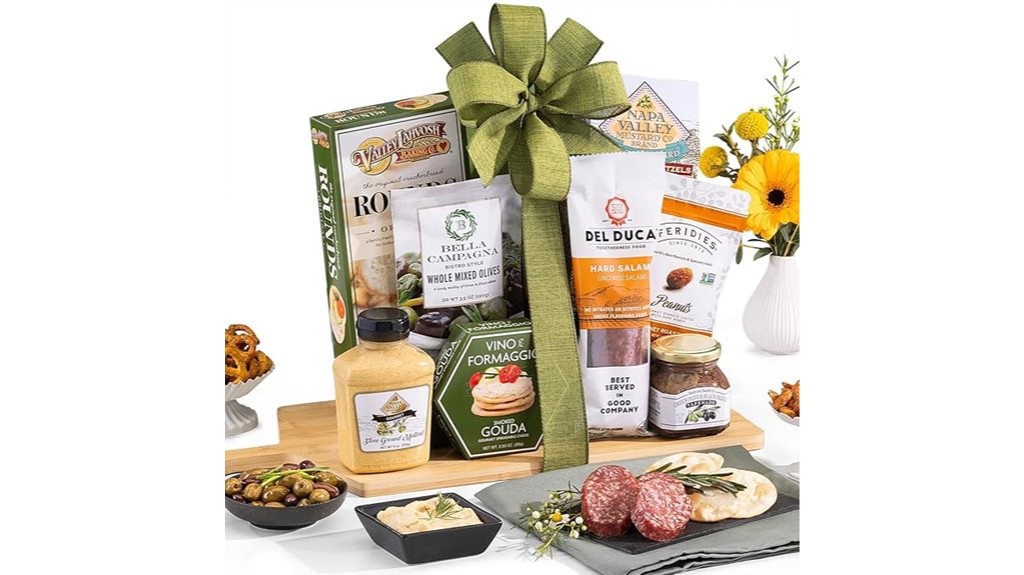 gourmet cheese and salami