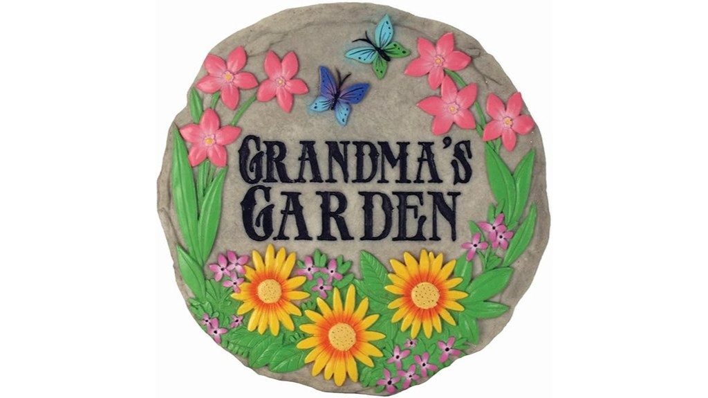 grandma s garden stepping stone
