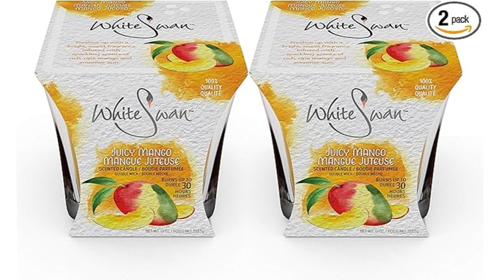 juicy mango scented candles