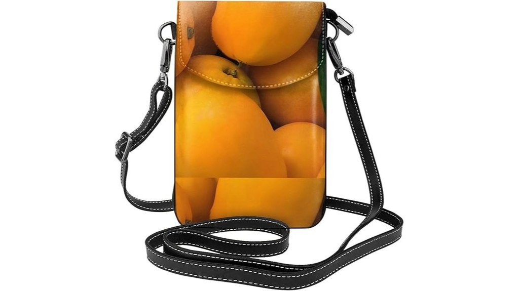 mango leather phone bag