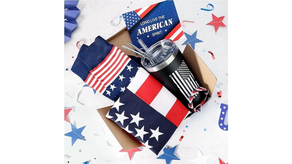 patriotic travel tumbler set