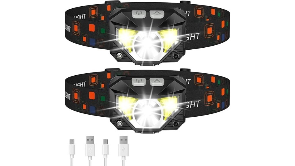 rechargeable led headlamp set