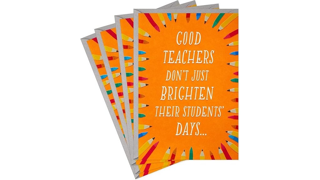 teacher appreciation greeting cards