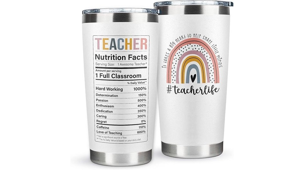 teacher appreciation stainless tumbler