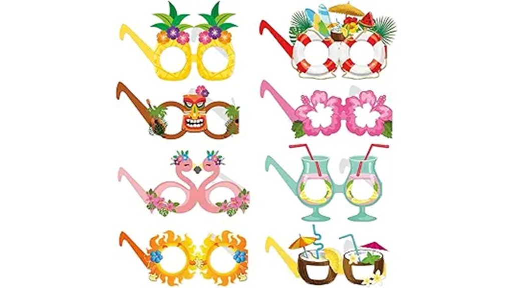 tropical flamingo photo props