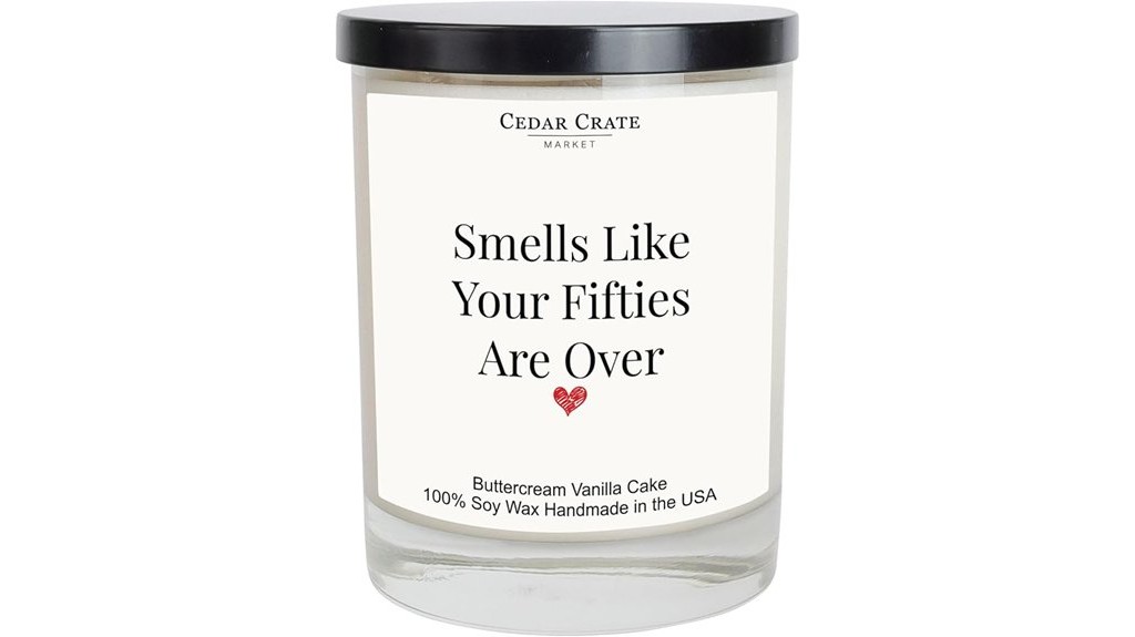 vanilla scented soy candle
