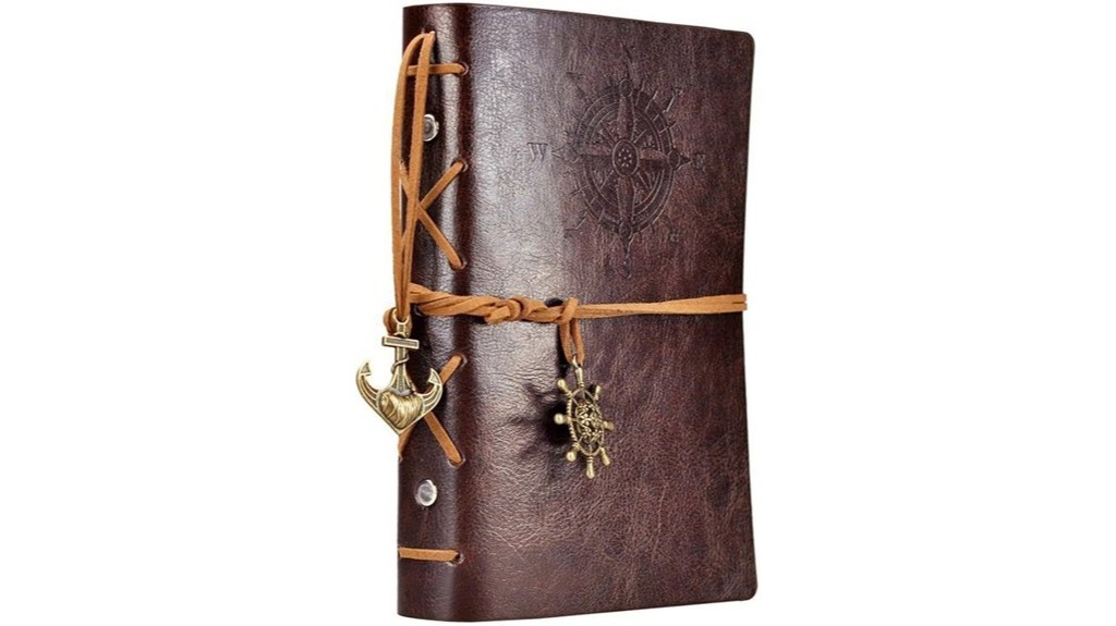 vintage nautical leather journal