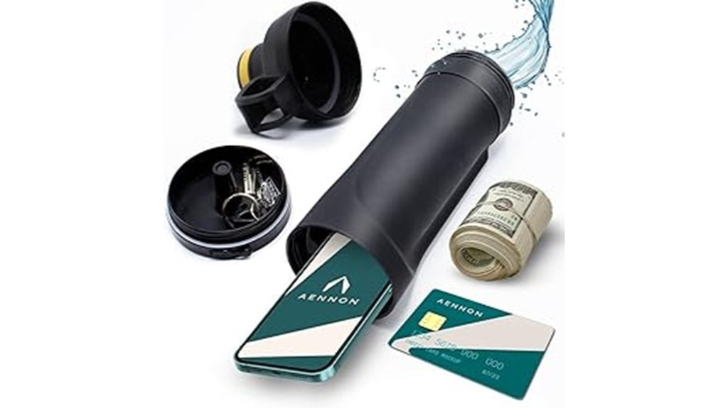 water bottle with wallet