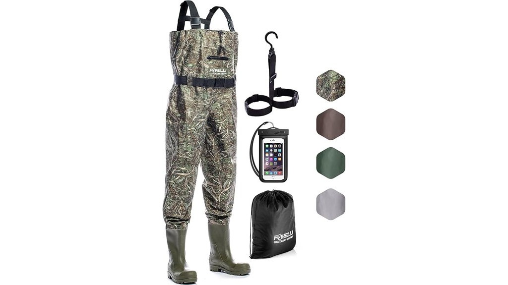waterproof camo fishing waders