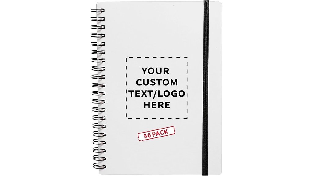 white spiral notebooks pack